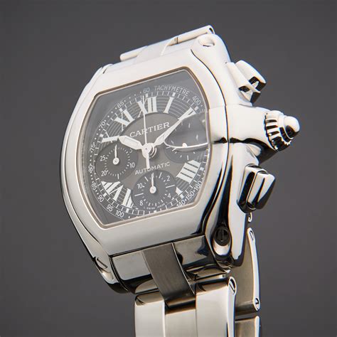 cartier roadster chrono movement|cartier roadster chronograph price.